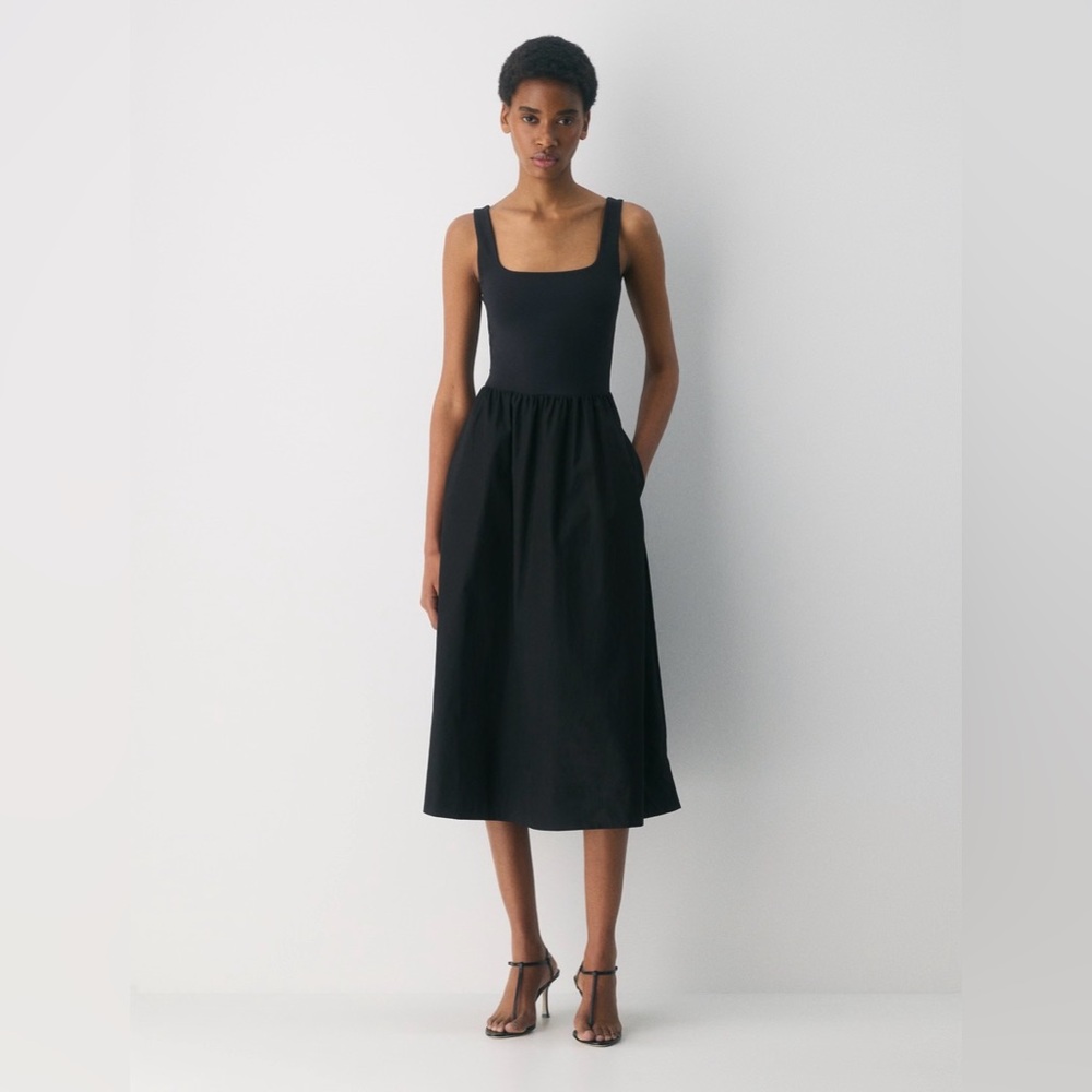 Aritzia Babaton Revive Poplin Dress in Black